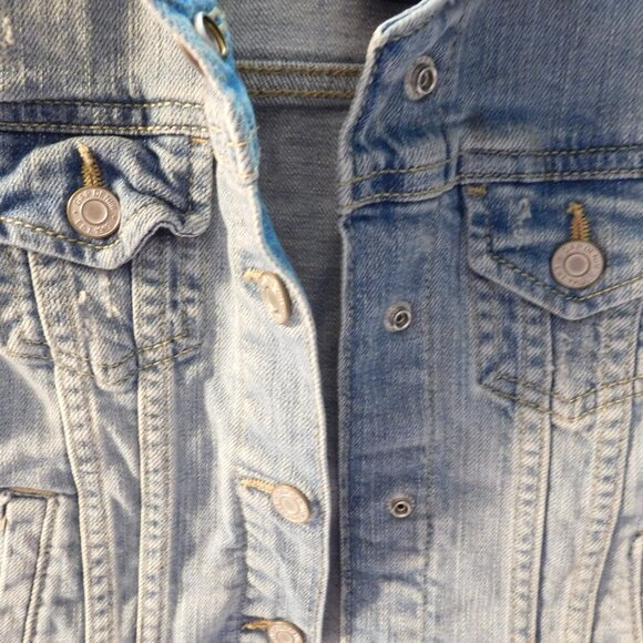 Gap Kids Blue Demin Jean Vest Size Children's Small - Picture 2 of 5